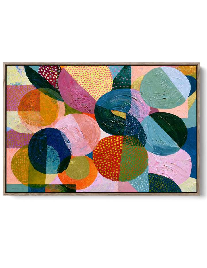 xxxx by IHeartStudio - Colourful Geometric Canvas Print