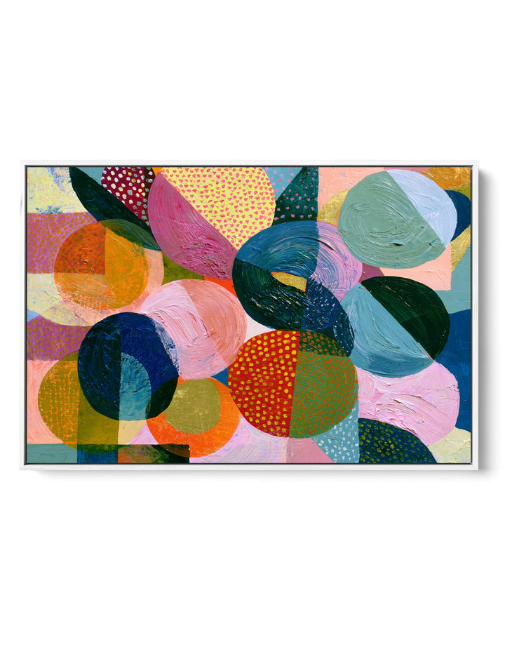 xxxx by IHeartStudio - Colourful Geometric Canvas Print