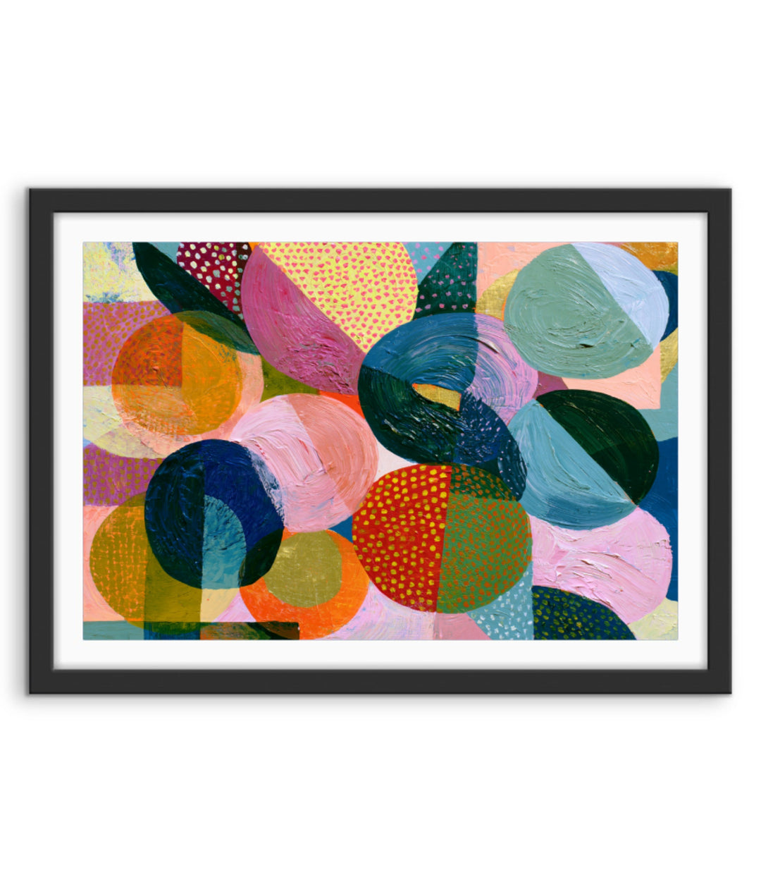 xxxx by IHeartStudio - Colourful Geometric Canvas Print