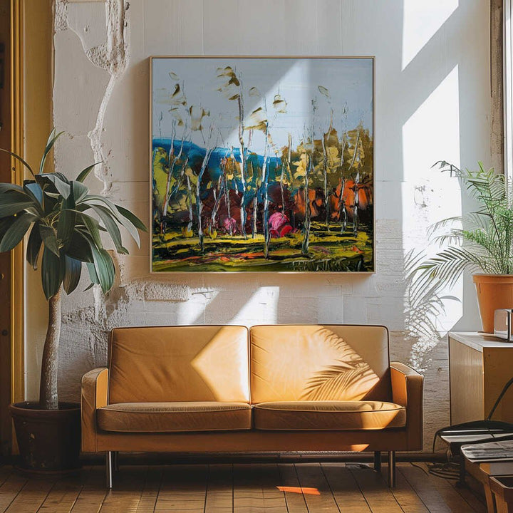Colour change - Square Stretched Canvas, Poster or Fine Art Print by Angela Hawkey - I Heart Wall Art - Poster Print, Canvas Print or Framed Art Print