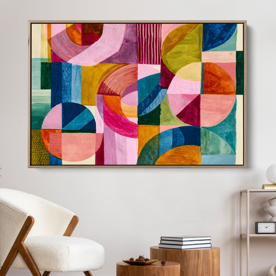 xxxx by IHeartStudio - Colourful Geometric Canvas Print
