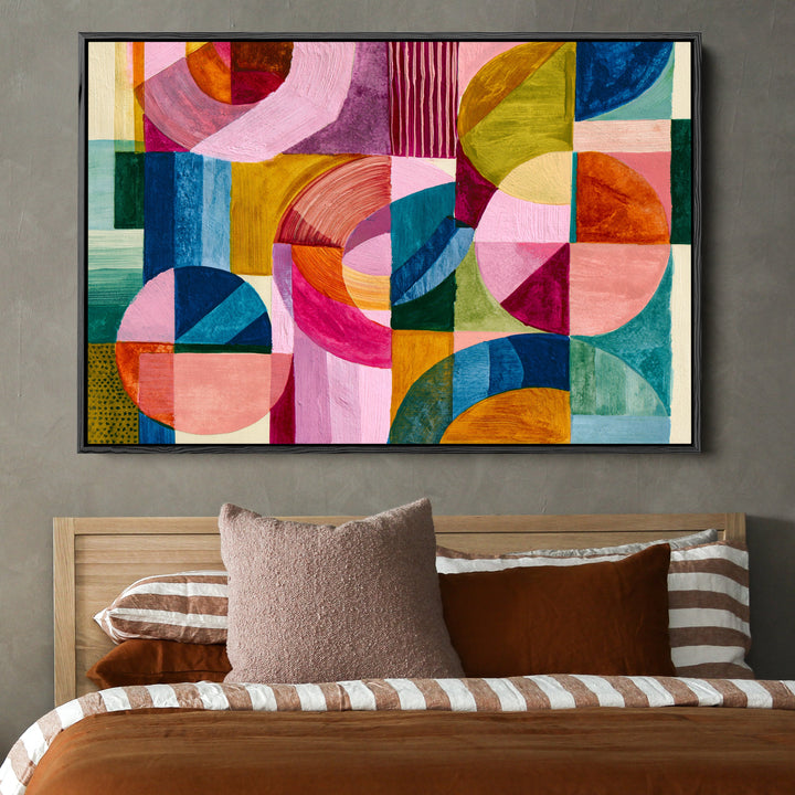 xxxx by IHeartStudio - Colourful Geometric Canvas Print
