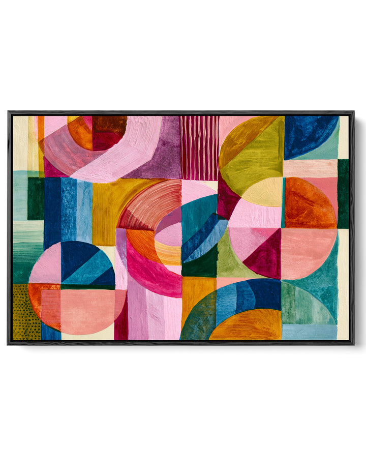 xxxx by IHeartStudio - Colourful Geometric Canvas Print