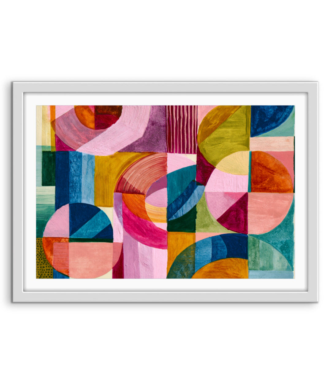 xxxx by IHeartStudio - Colourful Geometric Canvas Print