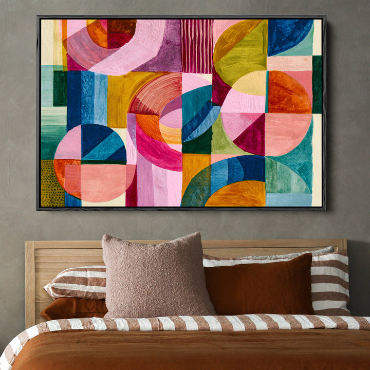 xxxx by IHeartStudio - Colourful Geometric Canvas Print