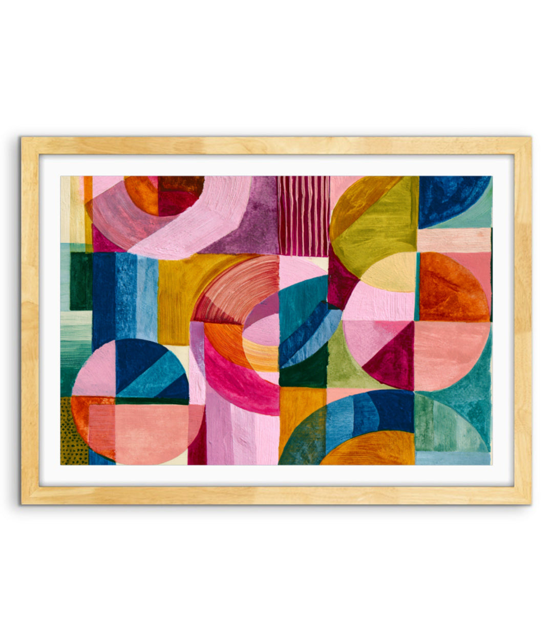 xxxx by IHeartStudio - Colourful Geometric Canvas Print