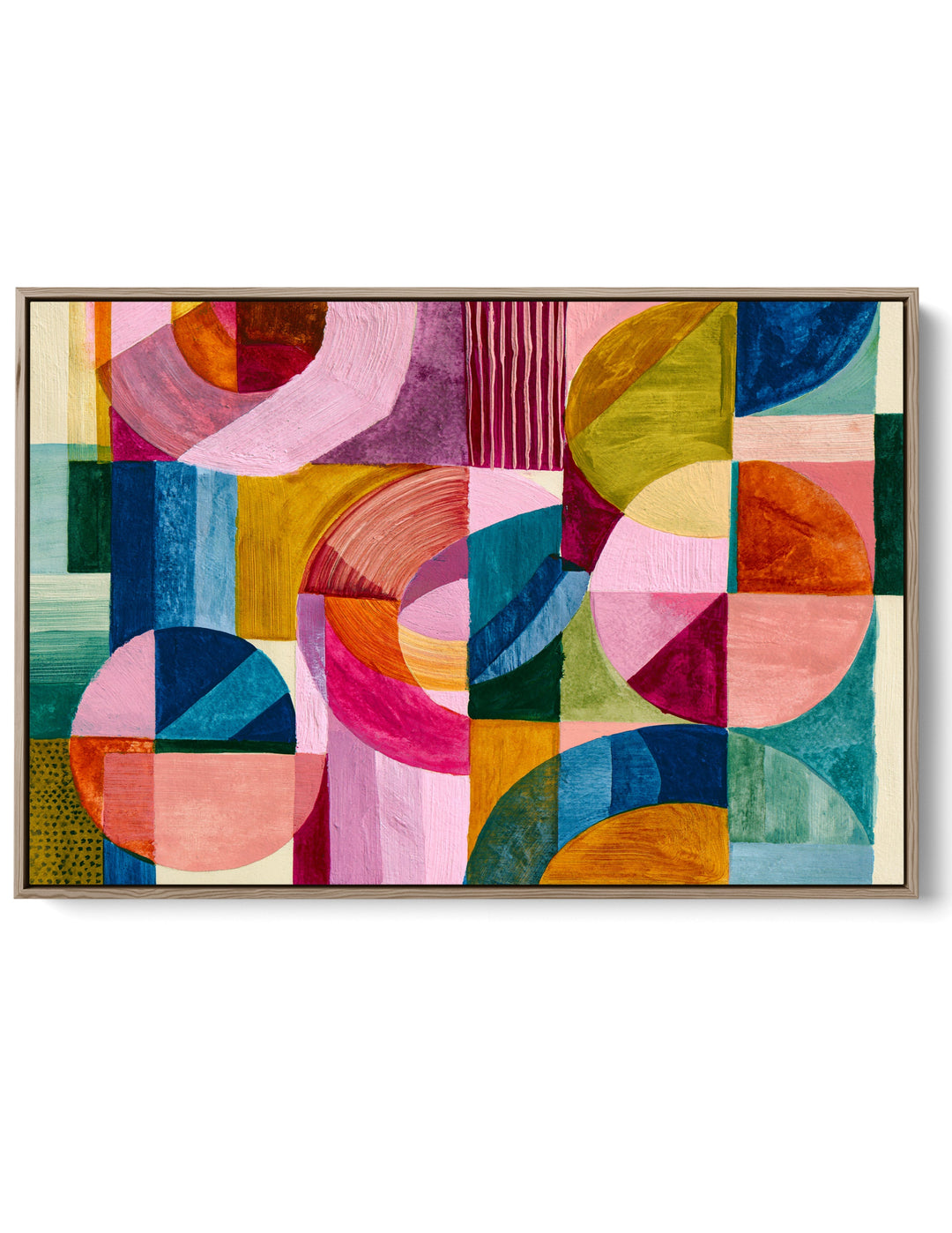 xxxx by IHeartStudio - Colourful Geometric Canvas Print