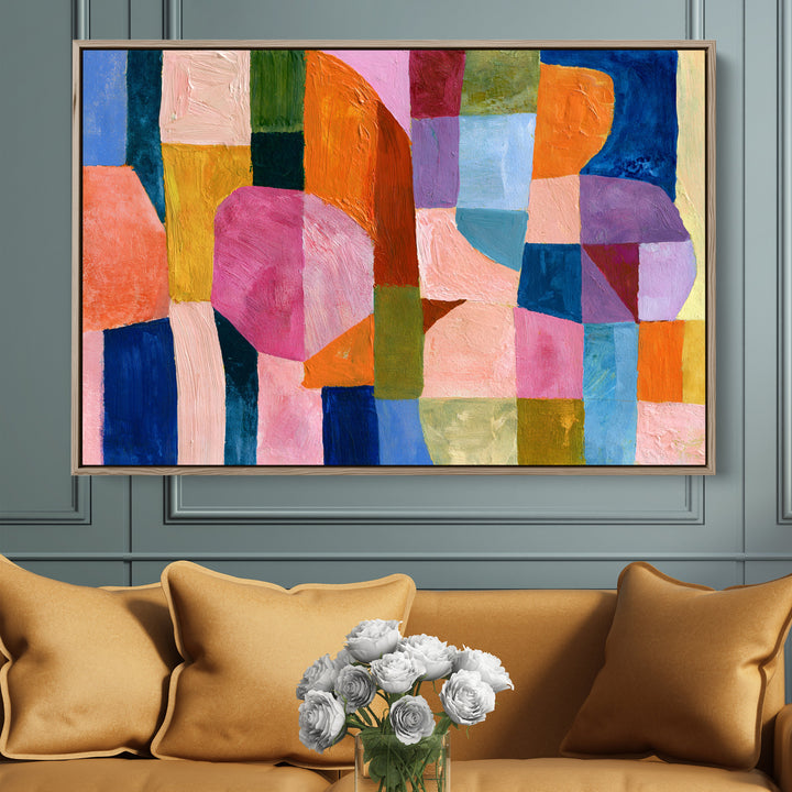 xxxx by IHeartStudio - Colourful Geometric Canvas Print