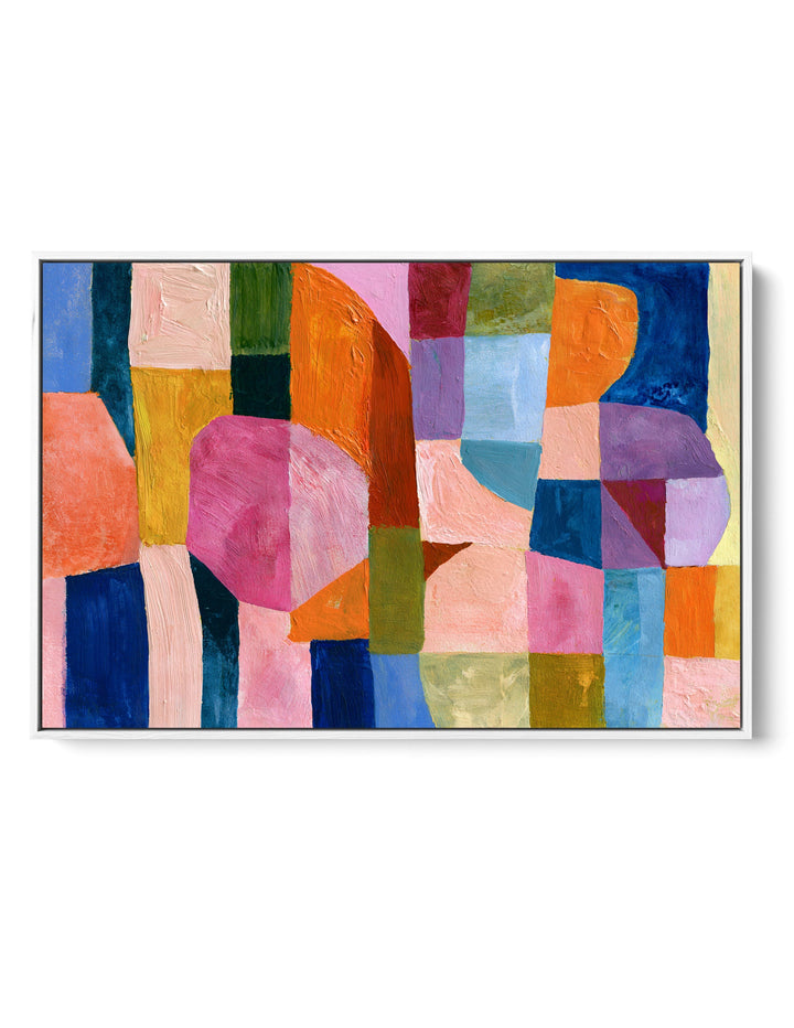xxxx by IHeartStudio - Colourful Geometric Canvas Print