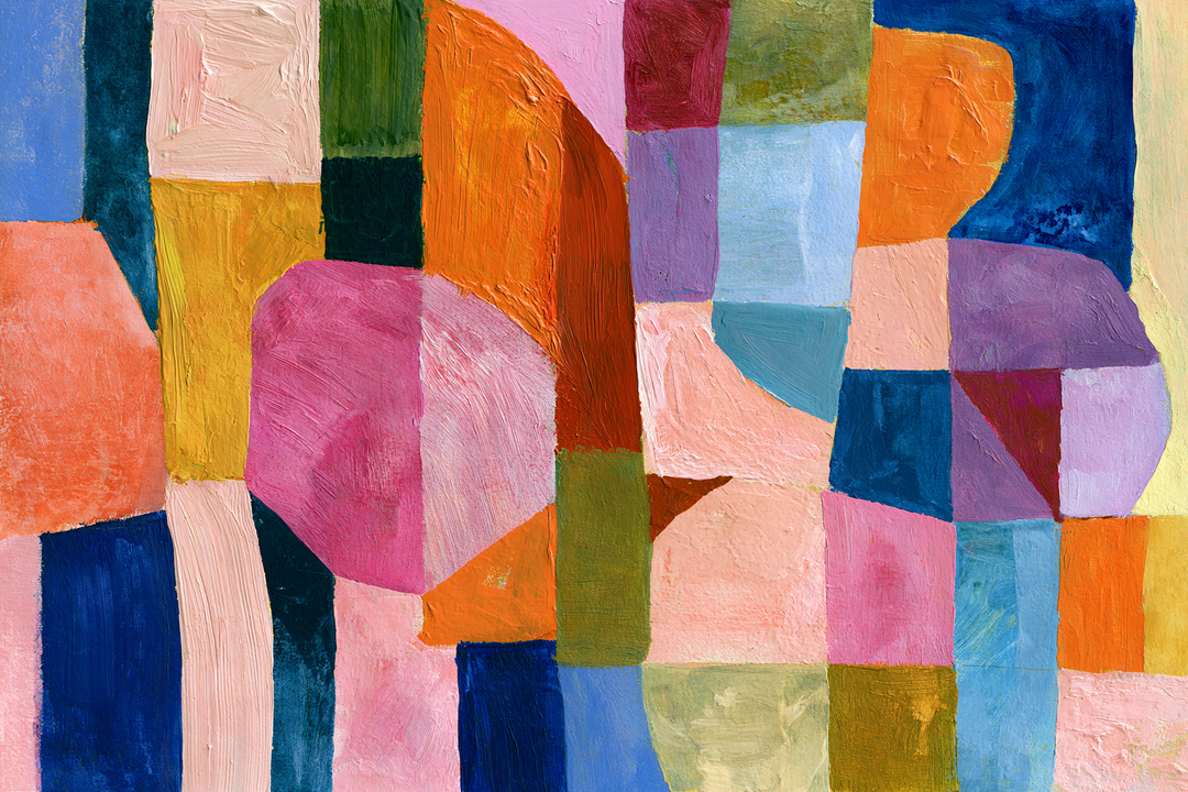 xxxx by IHeartStudio - Colourful Geometric Canvas Print