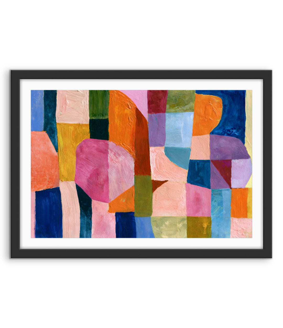 xxxx by IHeartStudio - Colourful Geometric Canvas Print