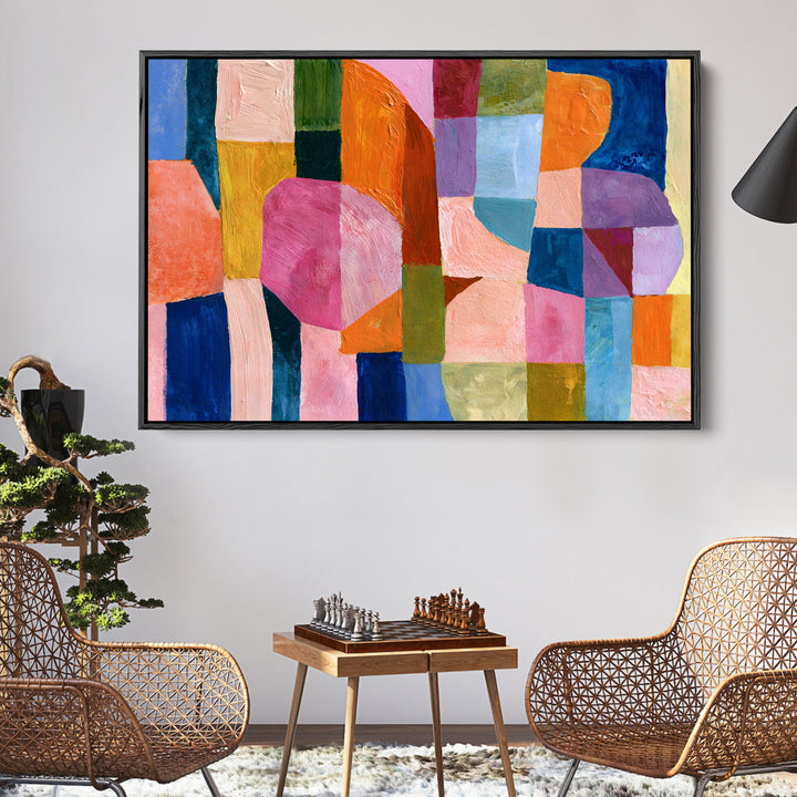 xxxx by IHeartStudio - Colourful Geometric Canvas Print