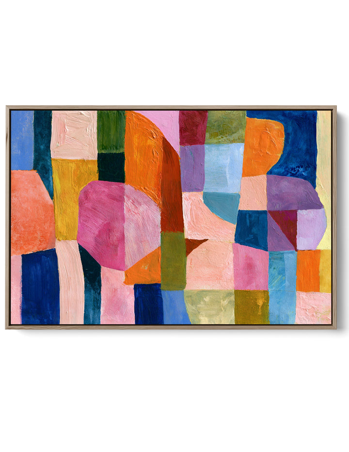 xxxx by IHeartStudio - Colourful Geometric Canvas Print
