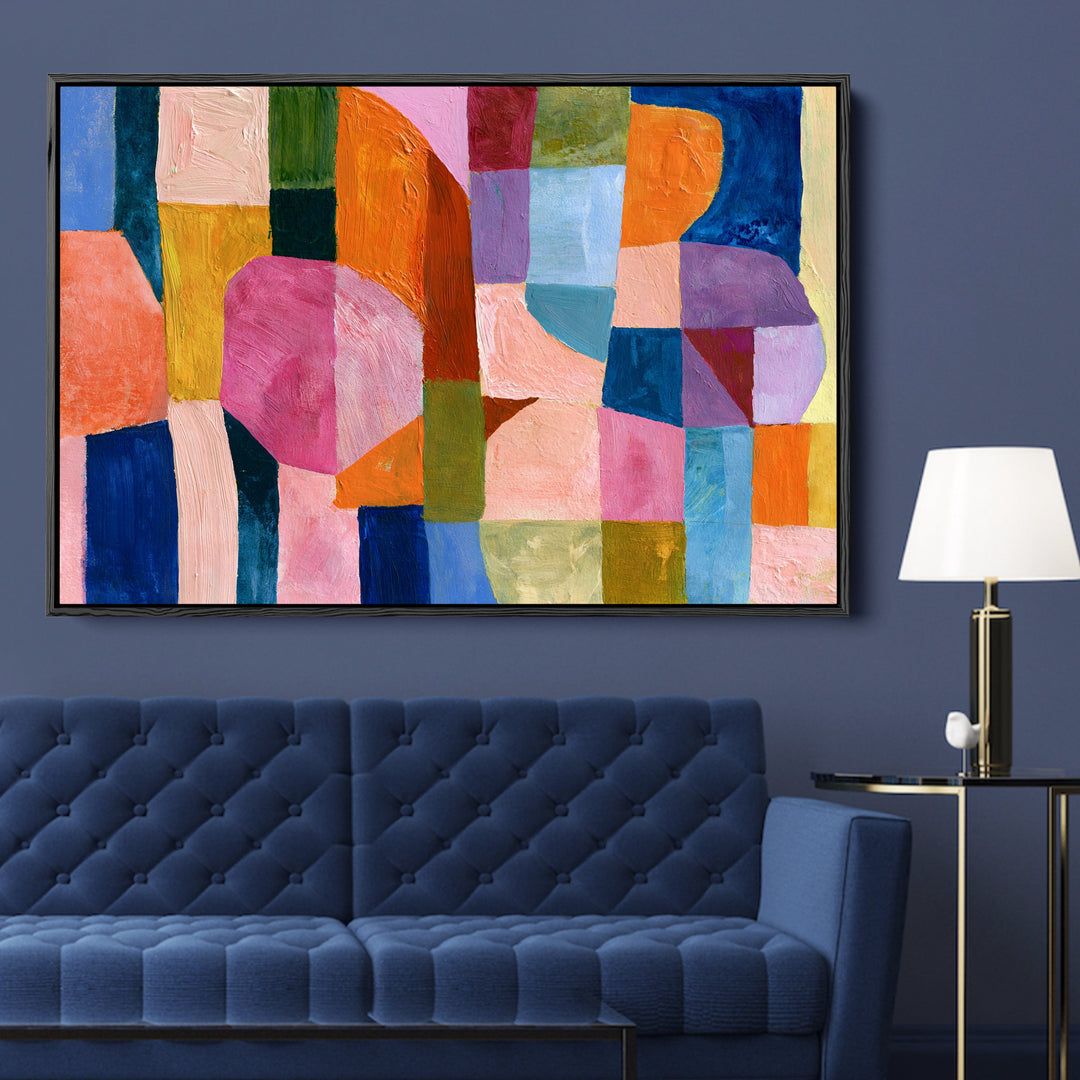 xxxx by IHeartStudio - Colourful Geometric Canvas Print
