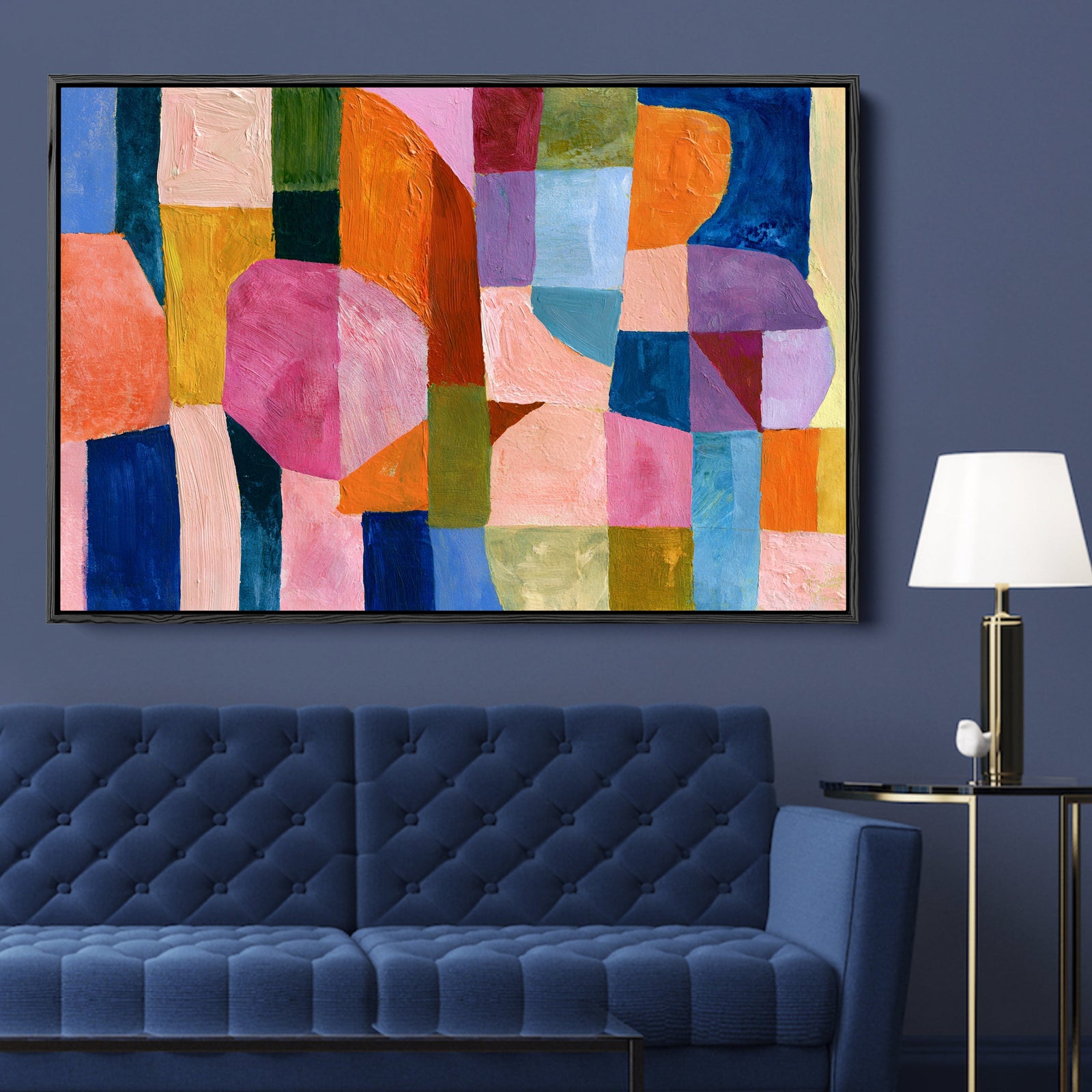 xxxx by IHeartStudio - Colourful Geometric Canvas Print
