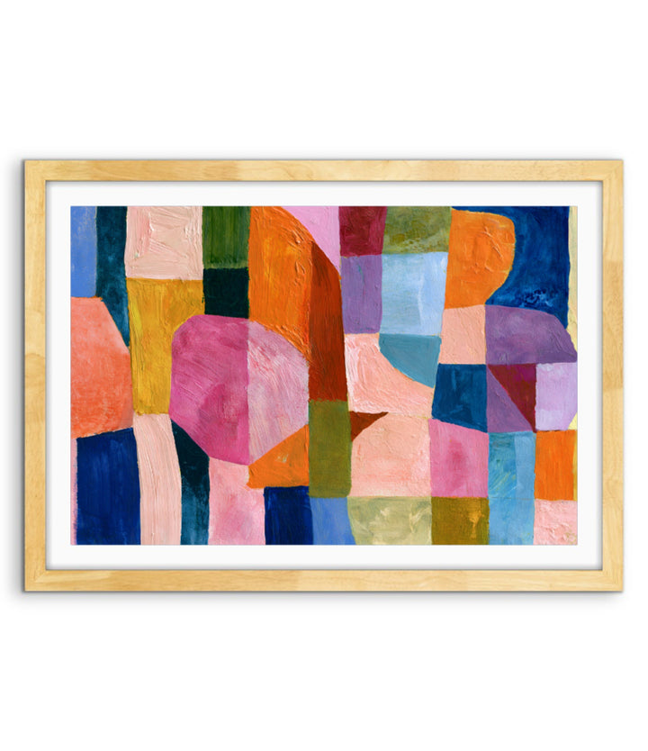 xxxx by IHeartStudio - Colourful Geometric Canvas Print