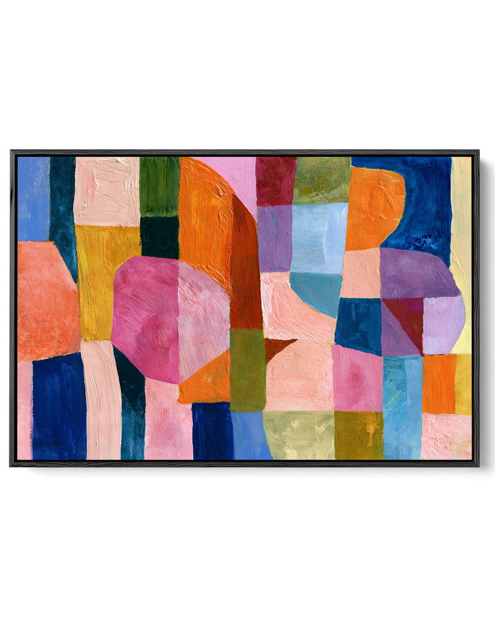 xxxx by IHeartStudio - Colourful Geometric Canvas Print