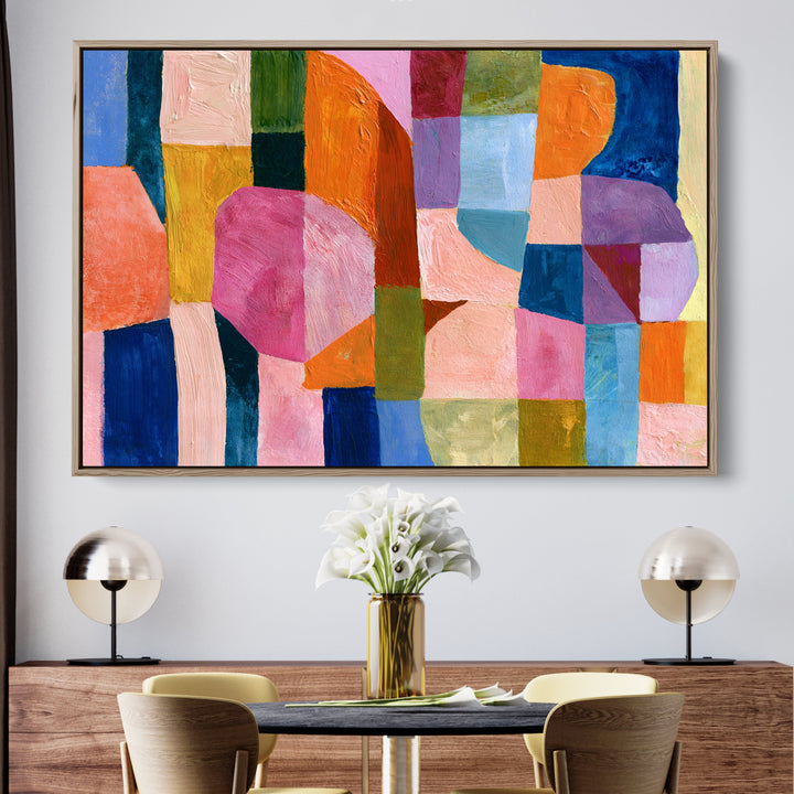 xxxx by IHeartStudio - Colourful Geometric Canvas Print