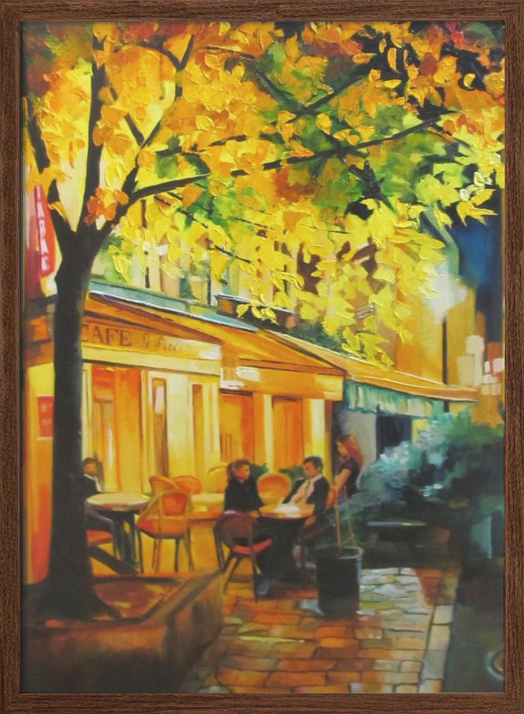 Coner Cafe - Stretched Canvas, Poster or Fine Art Print I Heart Wall Art