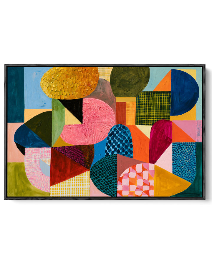 xxxx by IHeartStudio - Colourful Geometric Canvas Print
