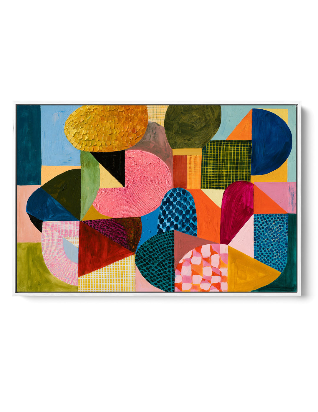xxxx by IHeartStudio - Colourful Geometric Canvas Print