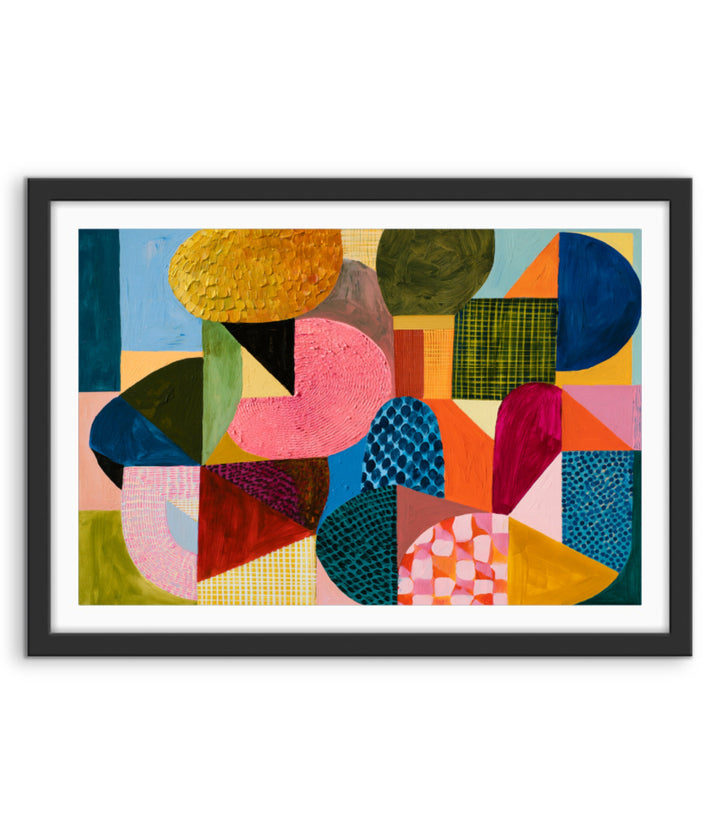 xxxx by IHeartStudio - Colourful Geometric Canvas Print