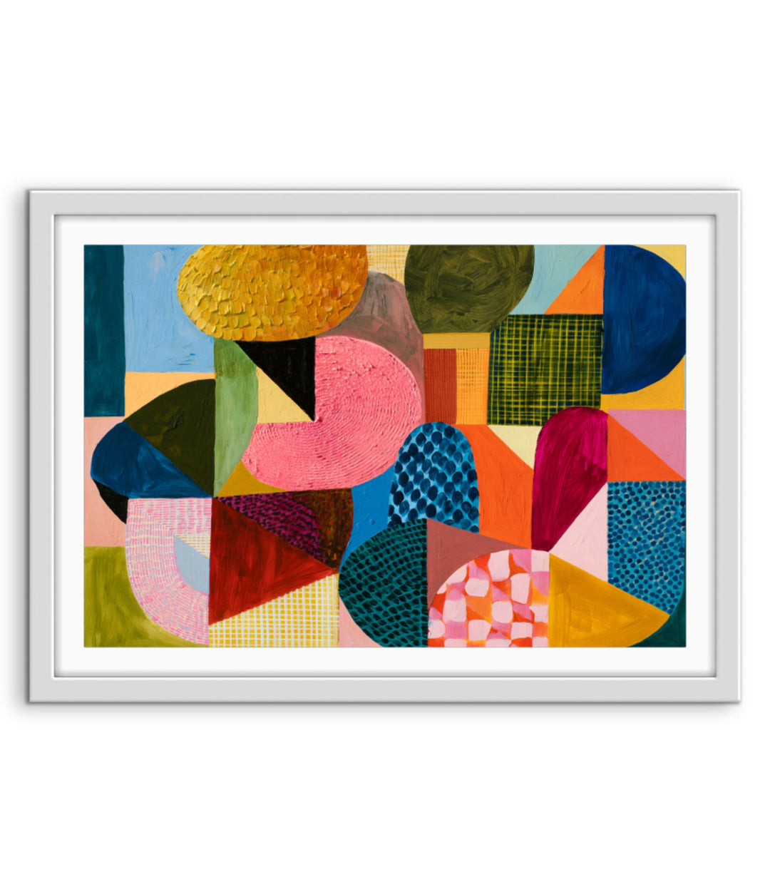 xxxx by IHeartStudio - Colourful Geometric Canvas Print