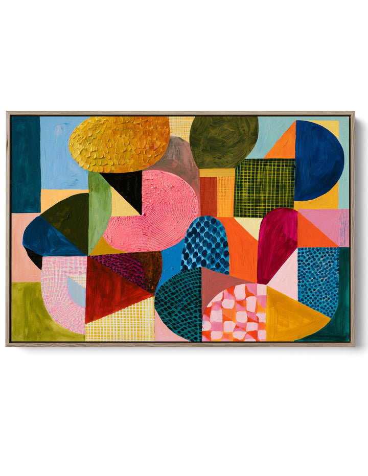 xxxx by IHeartStudio - Colourful Geometric Canvas Print
