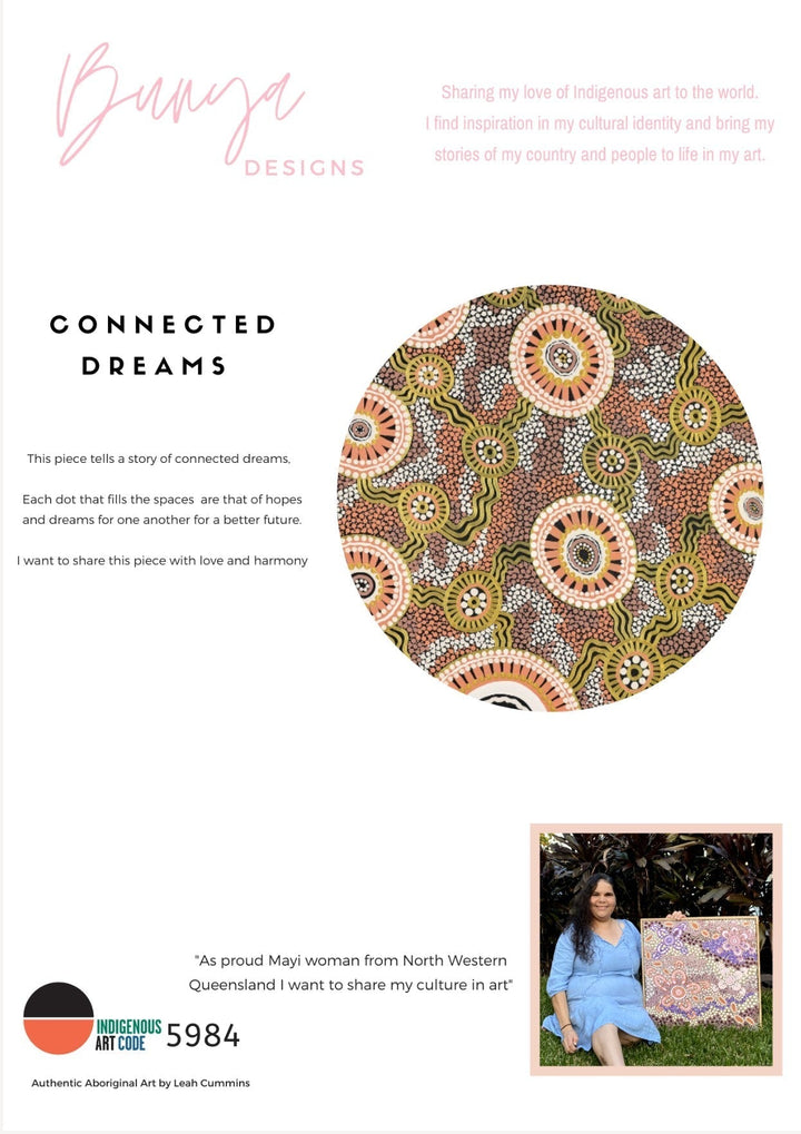 Connected Dreams - Art Print By Leah Cummins I Heart Wall Art Australia 