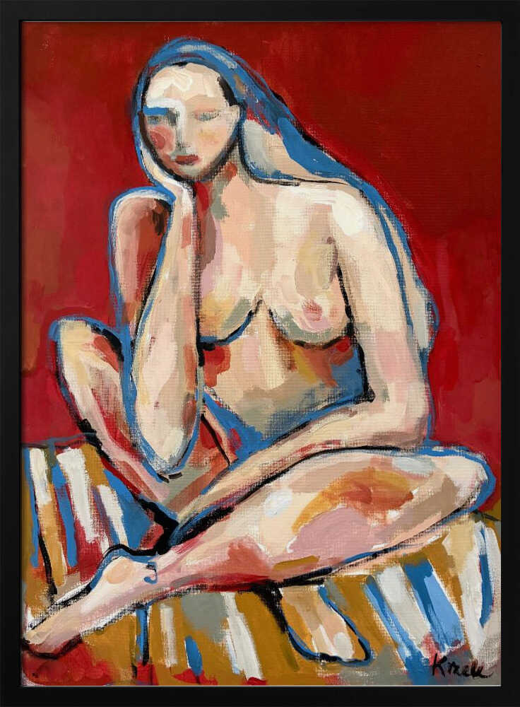 “Contemplating” - Stretched Canvas, Poster or Fine Art Print - I Heart Wall Art - Poster Print, Canvas Print or Framed Art Print