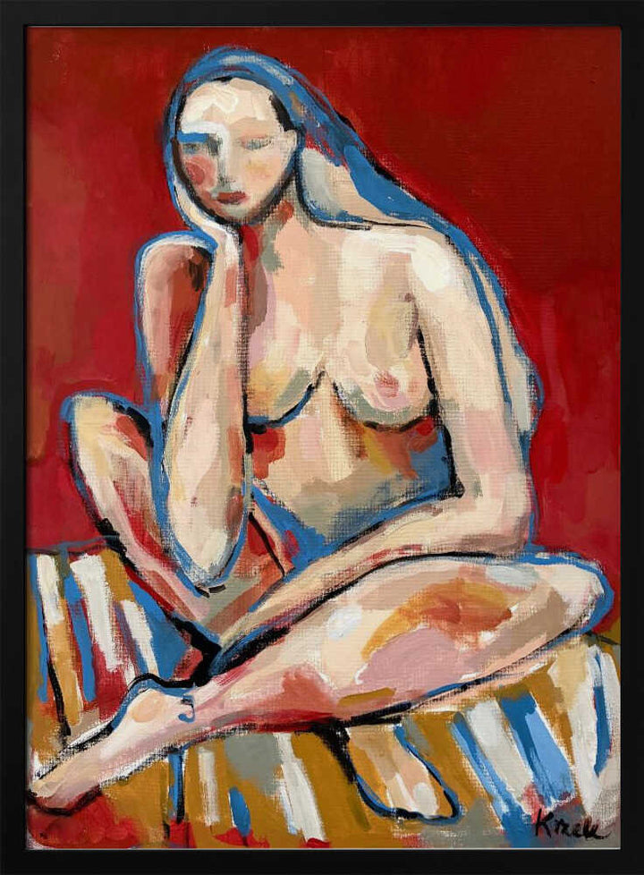 “Contemplating” - Stretched Canvas, Poster or Fine Art Print - I Heart Wall Art - Poster Print, Canvas Print or Framed Art Print