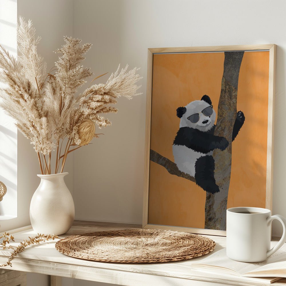 Cool panda - Stretched Canvas, Poster or Fine Art Print - I Heart Wall Art - Poster Print, Canvas Print or Framed Art Print