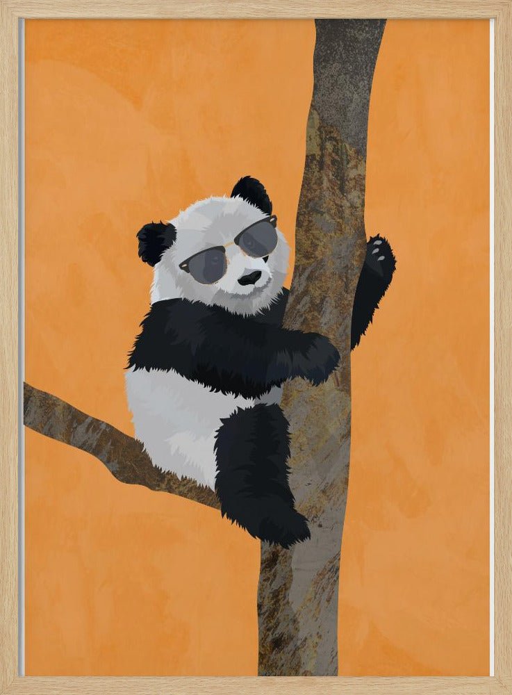 Cool panda - Stretched Canvas, Poster or Fine Art Print - I Heart Wall Art - Poster Print, Canvas Print or Framed Art Print
