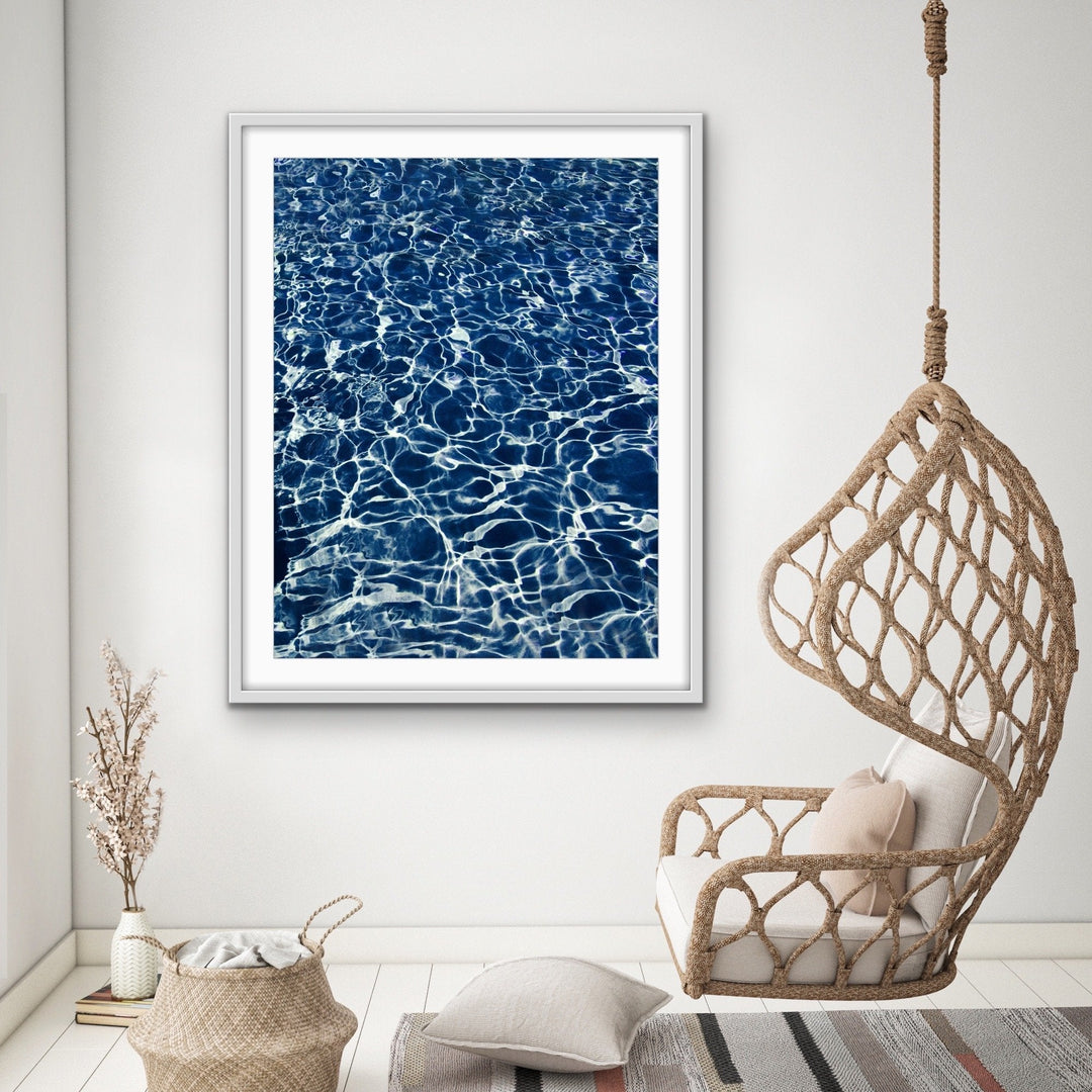 Cool Water - Blue Pool Photographic Print on Paper and Canvas - I Heart Wall Art