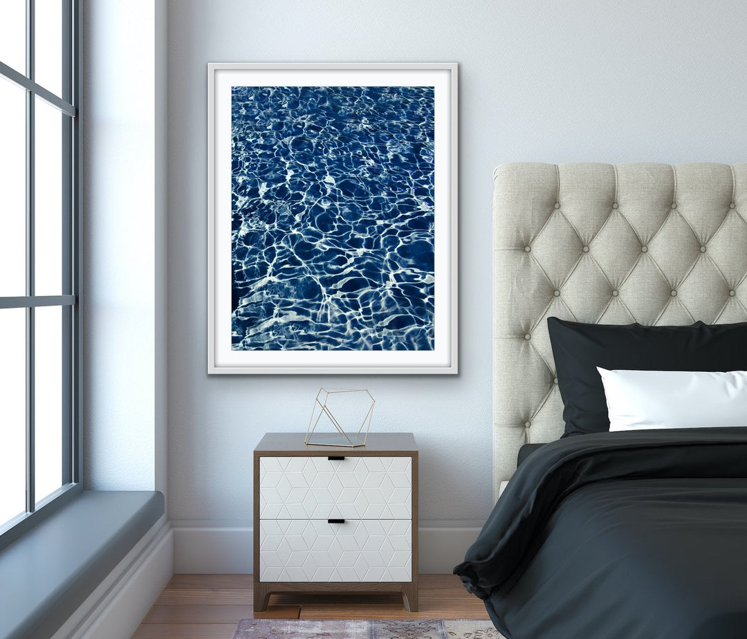 Cool Water - Blue Pool Photographic Print on Paper and Canvas - I Heart Wall Art