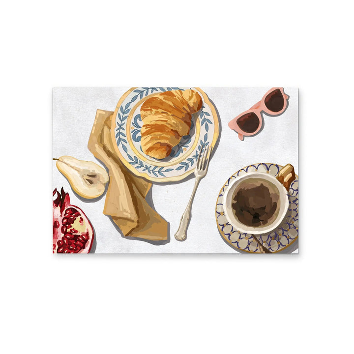 Cornetto e cafe  - Contemporary Still Art - Stretched Canvas Print or Framed Fine Art Print - Artwork I Heart Wall Art Australia 