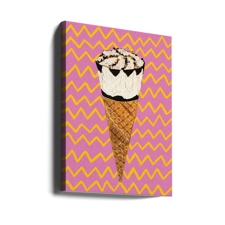 Cornetto Pink - Stretched Canvas, Poster or Fine Art Print I Heart Wall Art
