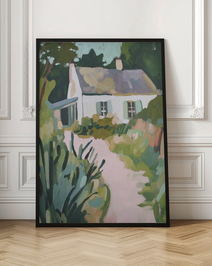 Cottage Pathway - Stretched Canvas, Poster or Fine Art Print - I Heart Wall Art - Poster Print, Canvas Print or Framed Art Print