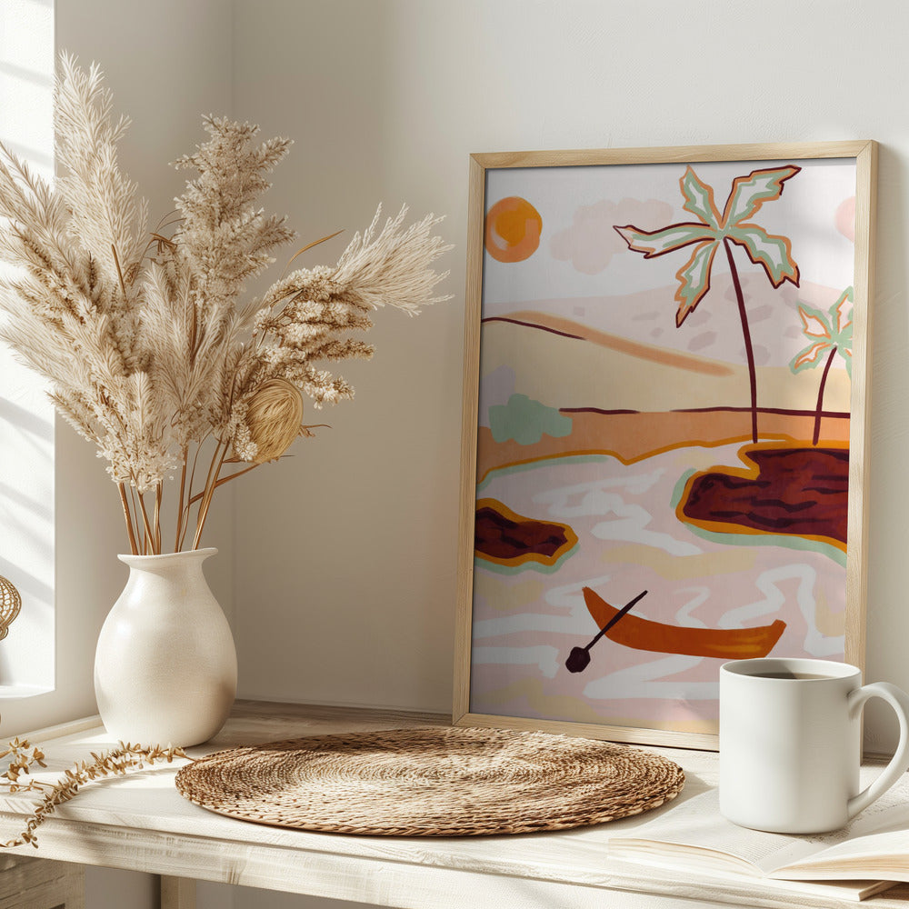 Cotton Candy Skies - Stretched Canvas, Poster or Fine Art Print I Heart Wall Art