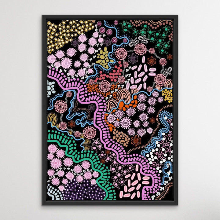 Country In Colour - Bright - Authentic Aboriginal Artwork by Leah Cummins I Heart Wall Art Australia 