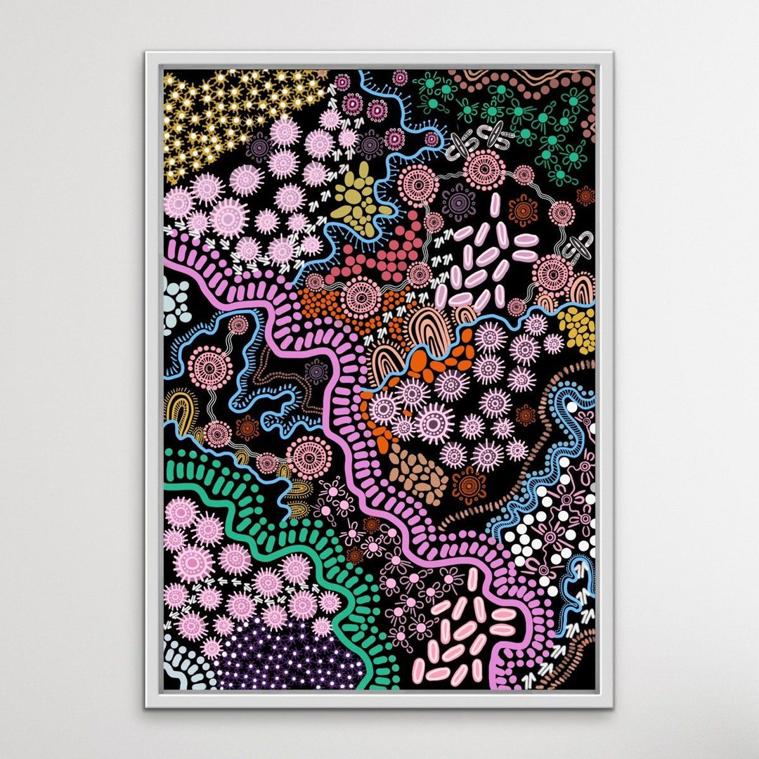 Country In Colour - Bright - Authentic Aboriginal Artwork by Leah Cummins I Heart Wall Art Australia 