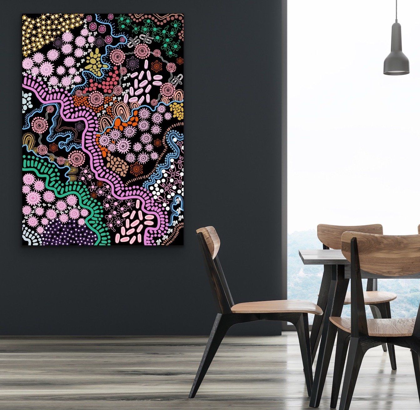Country In Colour - Bright - Authentic Aboriginal Artwork by Leah Cummins I Heart Wall Art Australia 
