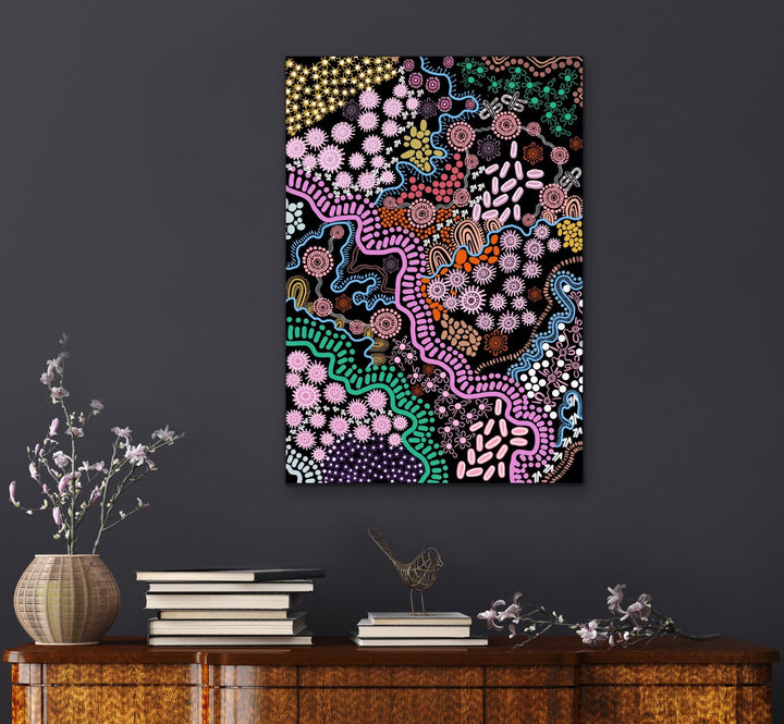 Country In Colour - Bright - Authentic Aboriginal Artwork by Leah Cummins I Heart Wall Art Australia 