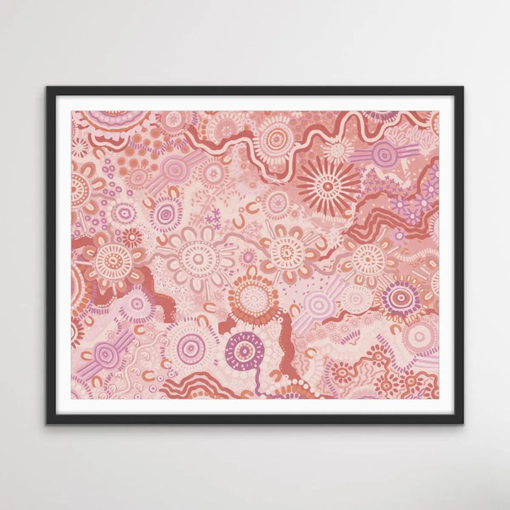 Country In Colour Edition Four -Blush-  Aboriginal Art Print By Leah Cummins - I Heart Wall Art