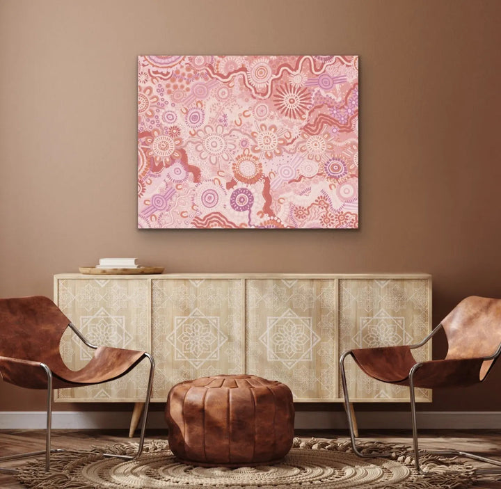 Country In Colour Edition Four -Blush-  Aboriginal Art Print By Leah Cummins - I Heart Wall Art