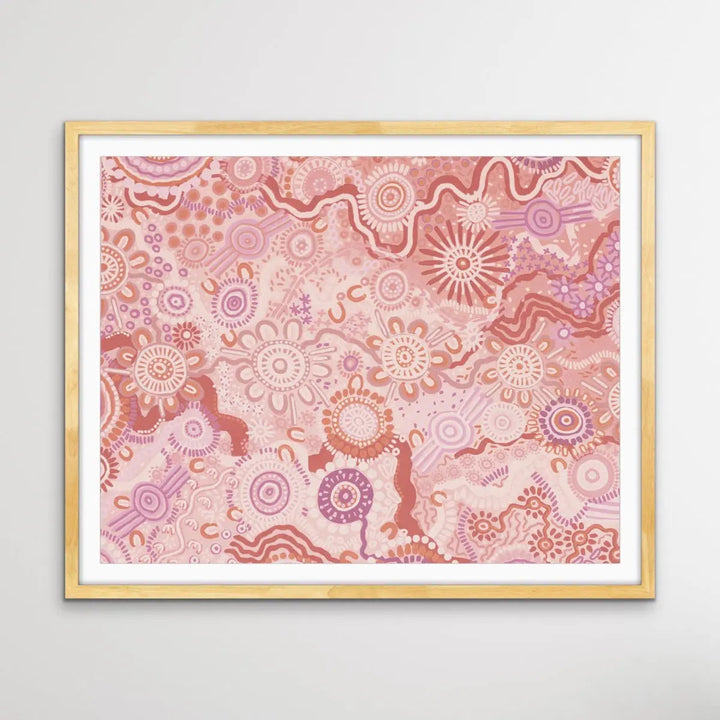 Country In Colour Edition Four -Blush-  Aboriginal Art Print By Leah Cummins - I Heart Wall Art