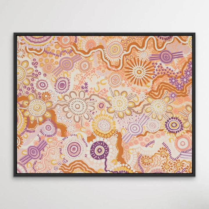 Country In Colour - Original -  Aboriginal Art Print By Leah Cummins I Heart Wall Art Australia 