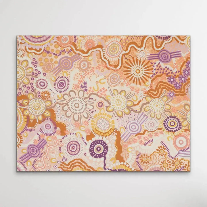 Country In Colour - Original - Aboriginal Art Print By Leah Cummins - I Heart Wall Art - Poster Print, Canvas Print or Framed Art Print