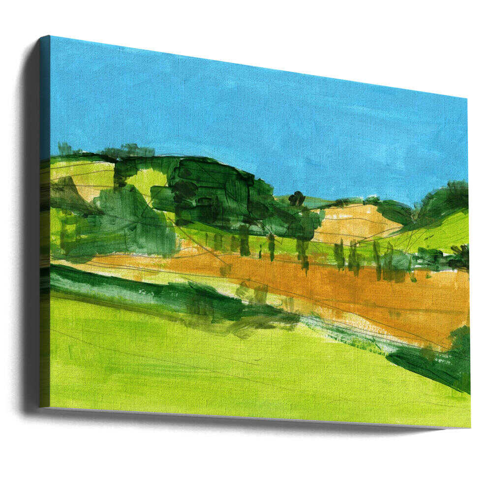 Country Landscape 1 - Stretched Canvas, Poster or Fine Art Print - I Heart Wall Art - Poster Print, Canvas Print or Framed Art Print