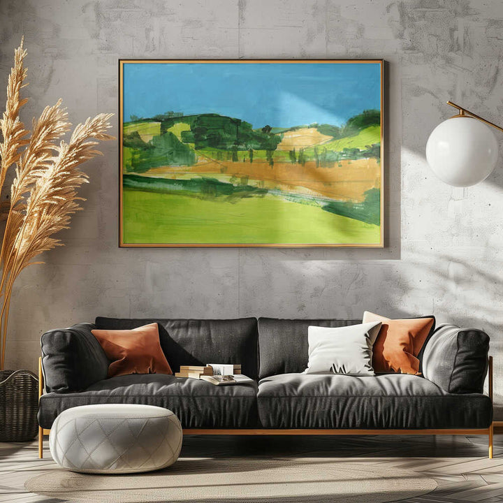 Country Landscape 1 - Stretched Canvas, Poster or Fine Art Print - I Heart Wall Art - Poster Print, Canvas Print or Framed Art Print